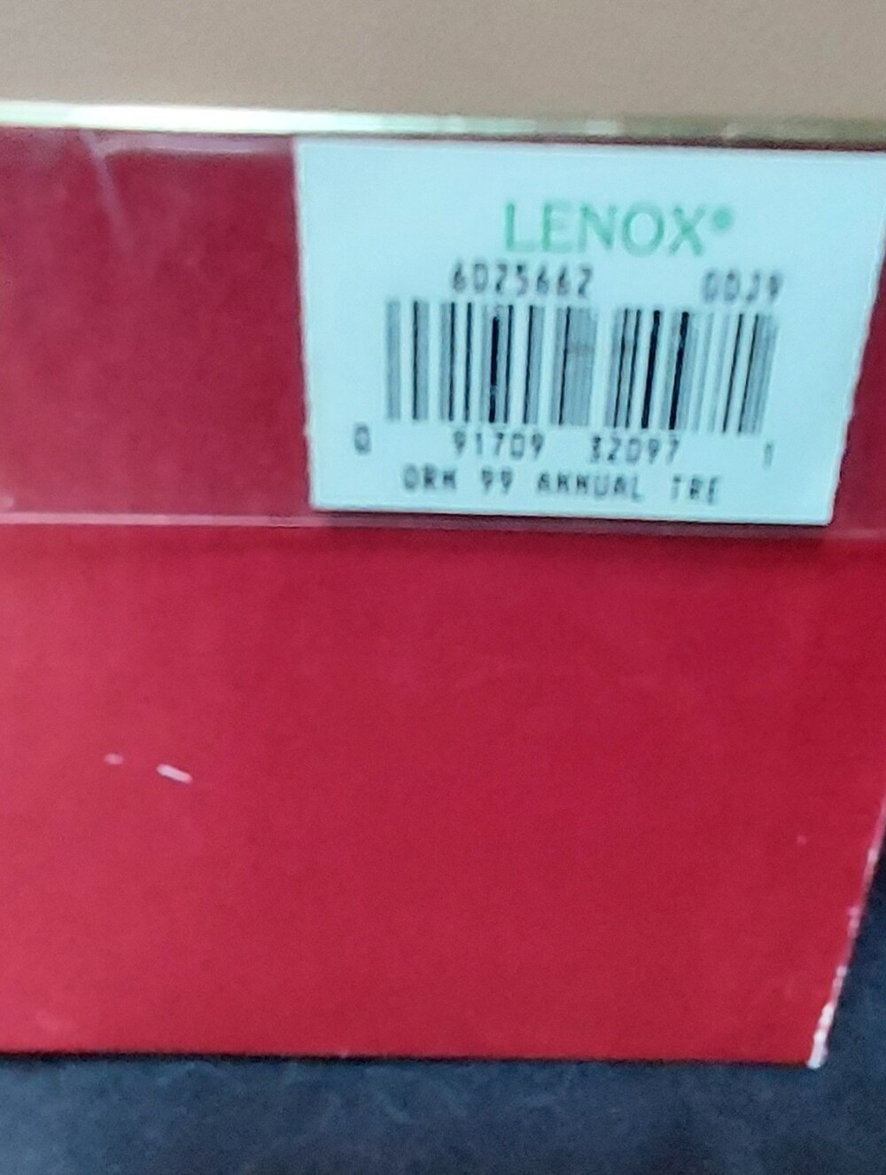 Lenox Annual Dated 1999 Christmas Tree Ornament Ivory Gold Accent Vintage Box - Picture 7 of 8